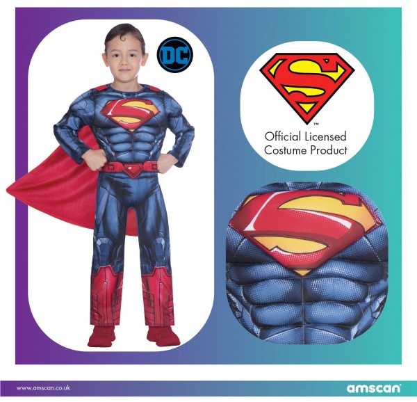 Supermeno kostiumas 6-8 metų vaikams