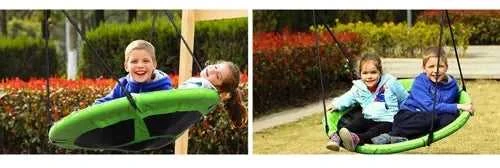 Sūpynės Gandro lizdas 100 cm Žalia ir juoda