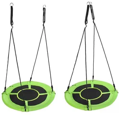 Sūpynės Gandro lizdas 100 cm Žalia ir juoda