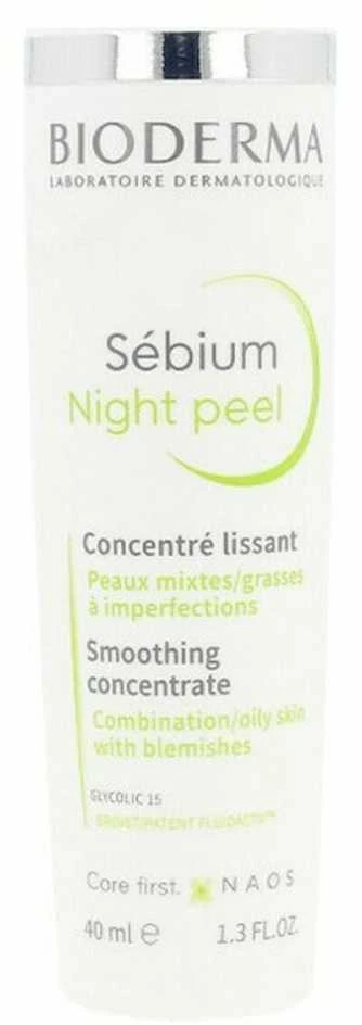 Odą lyginantis koncentratas riebiai ir mišriai odai Bioderma SEBIUM NIGHT PEEL, 40ml