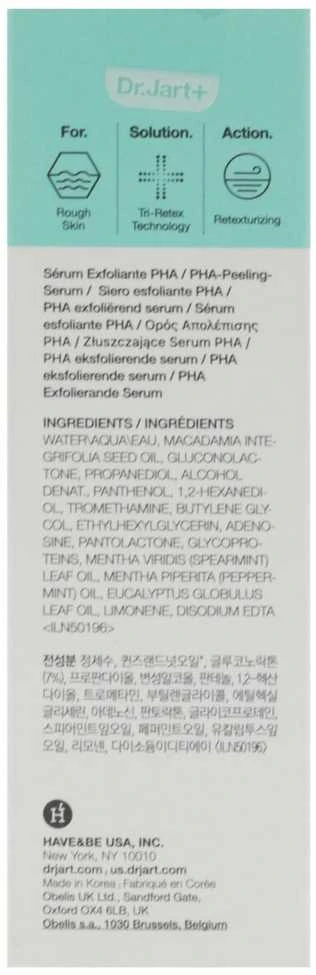 Dr. Jart+ Pore·Remedy PHA Exfoliating Serum veido serumas, 30 ml