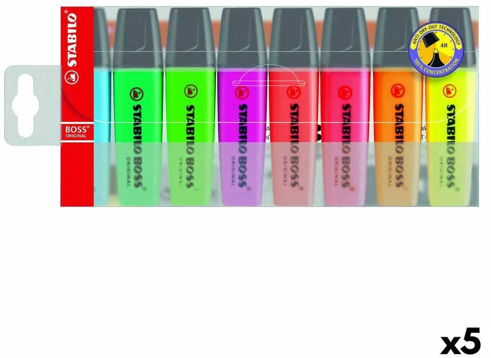 Stabilo Highlighter 8 spalvos