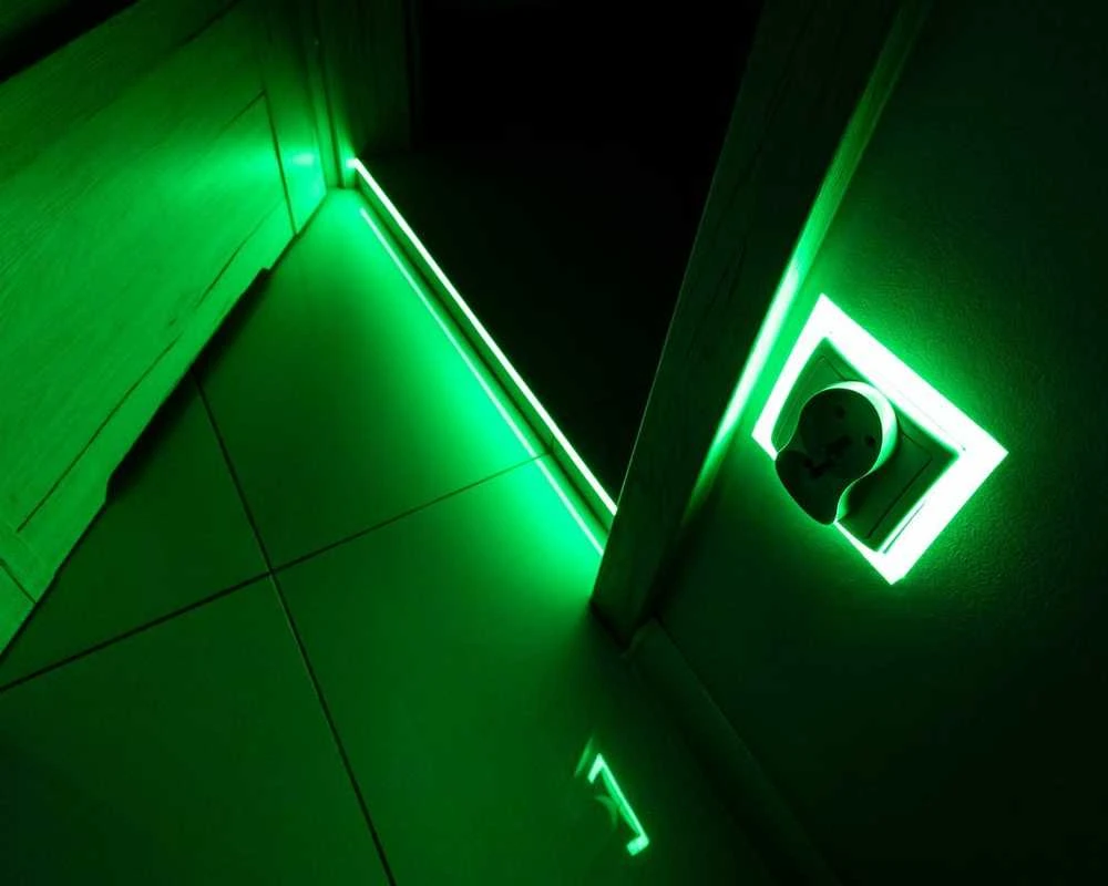 Šviečianti tamsoje juosta