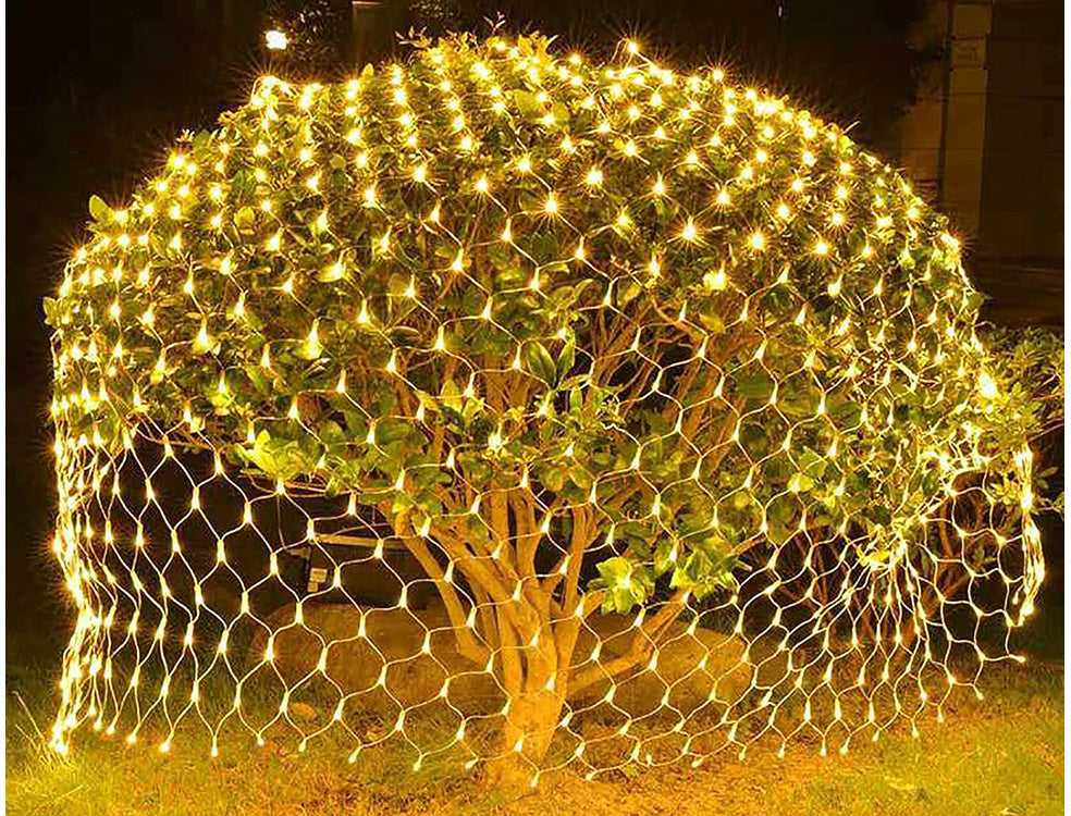 Šviesos ekrano užuolaida 160 LED kalėdinių lempučių USB pilotas baltai balta 2x2,6m