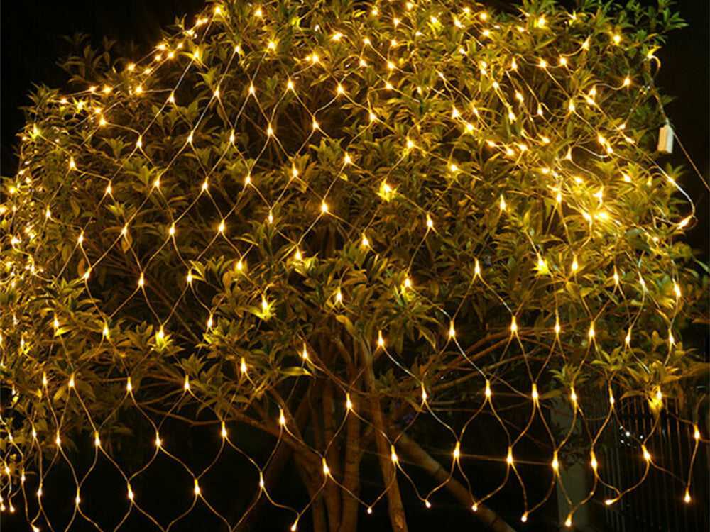 Šviesos užuolaida su 100 LED kalėdinių lempučių, balta, šiltai balta, 1x2m