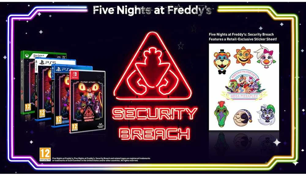 Five „Penkios naktys Freddy's: saugumo pažeidimas“ – „Nintendo Switch“