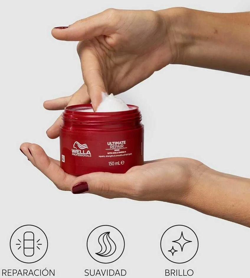 Wella Professionals Ultimate Repair Mask Intensyvaus poveikio kaukė pažeistiems plaukams, 150 ml