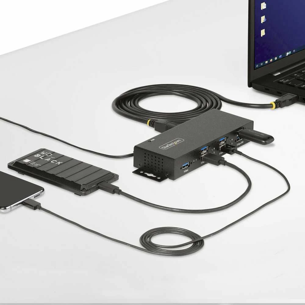StarTech 7PT MANAGED INDUSTRIAL USB HUB/.