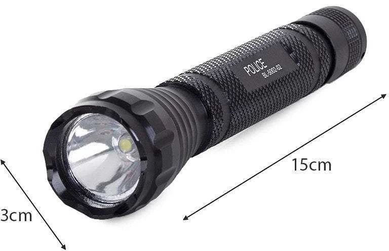 Taktinis žibintuvėlis su LED