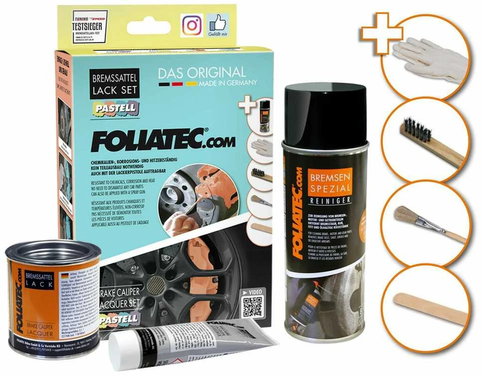 Foliatec stabdžių apkabų dažymo rinkinys Pastel Creamy vanilla