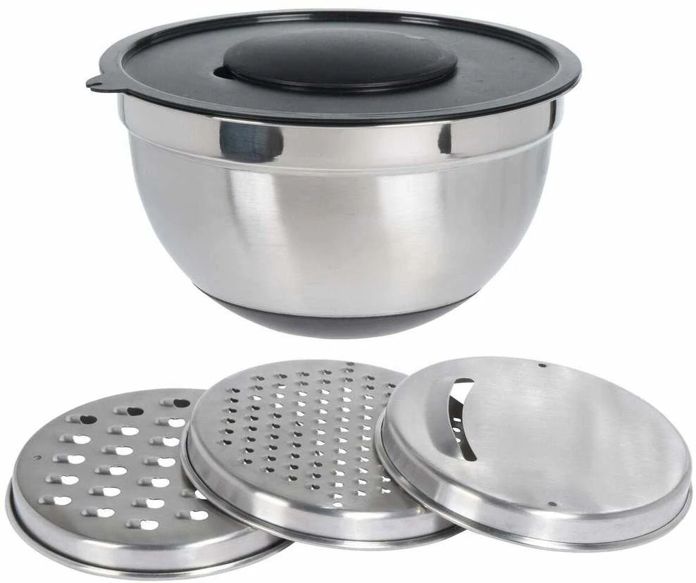 Excellent Houseware Maišymo dubuo su tarka plieninė 4,5 l