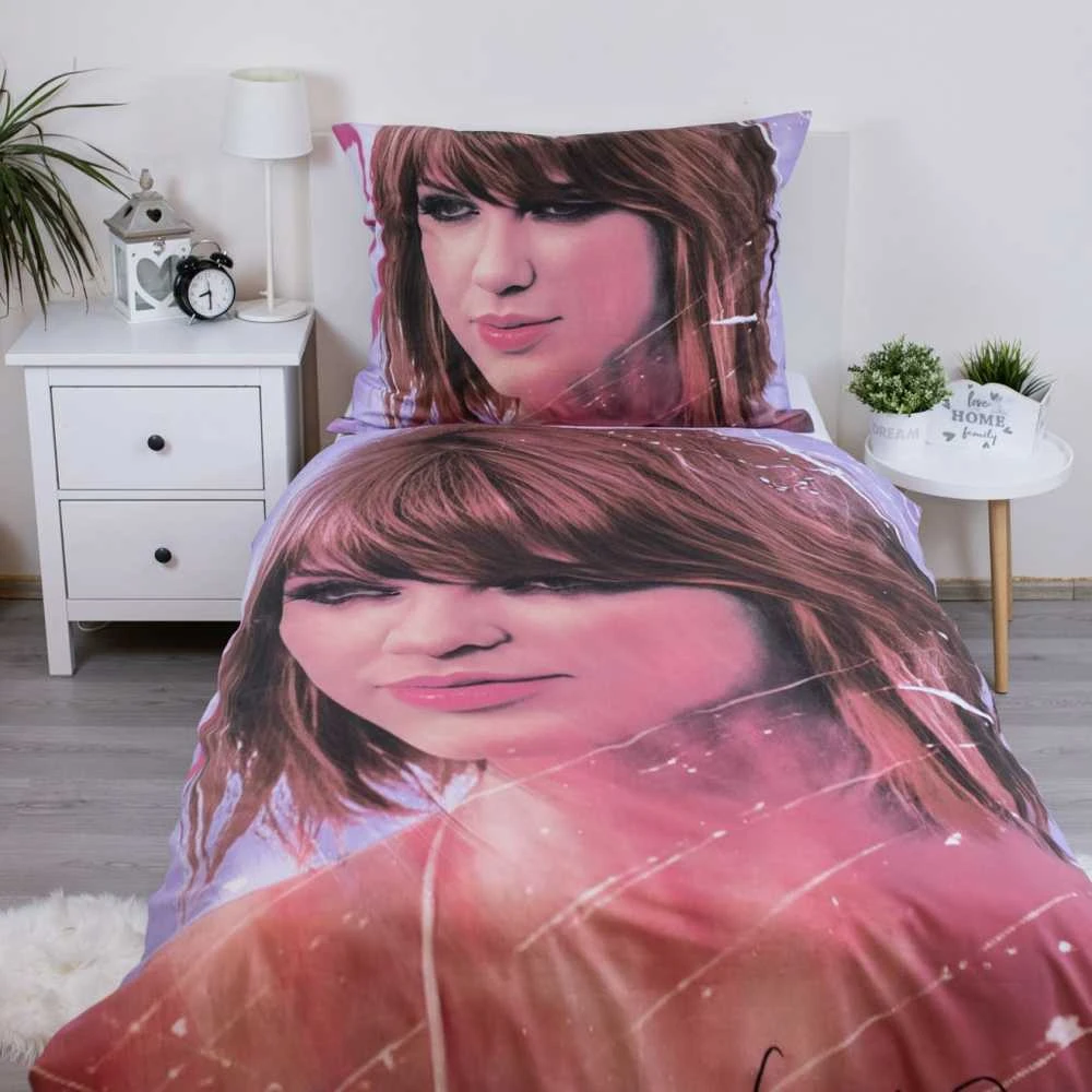 Patalynė bawełniana 140x200 Swiftie Szybki rožinė poszewka 70x90 JF24