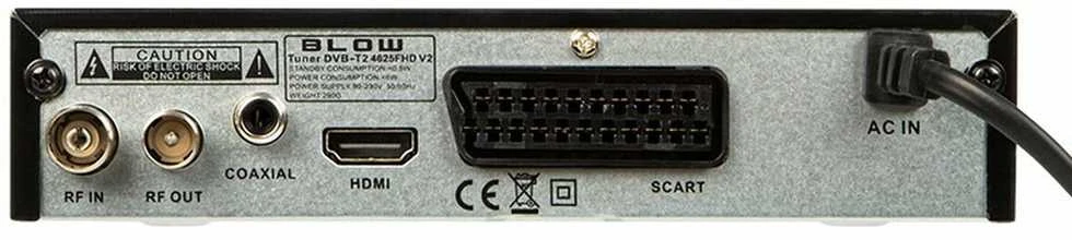 Blow skaitmeninis TV imtuvas DVB-T2 4625FHD H.265 V2