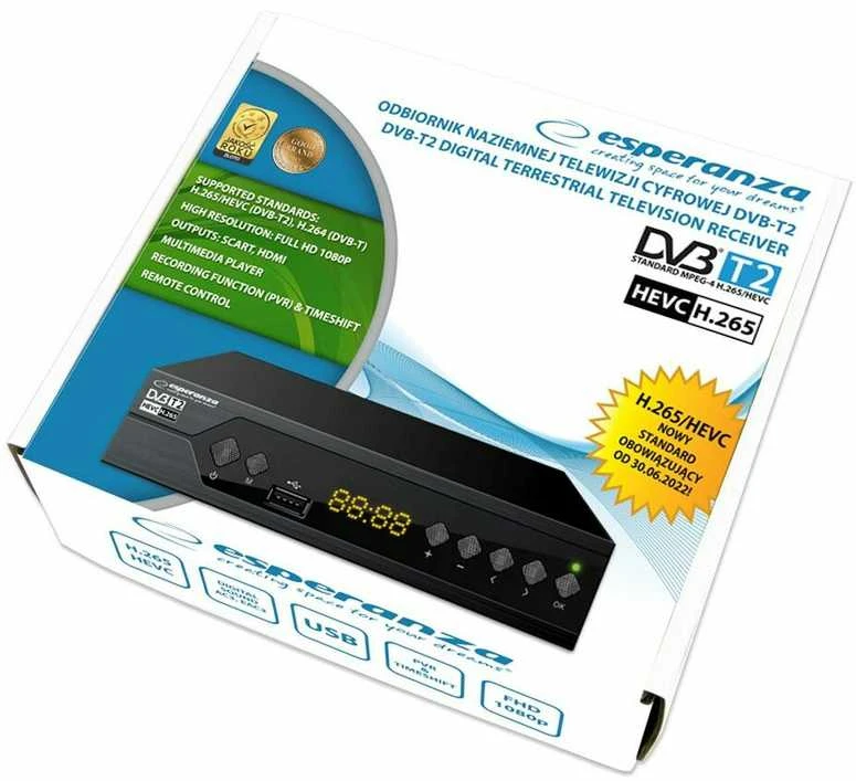 Esperanza EV107R TV set-top box Cable Juodas