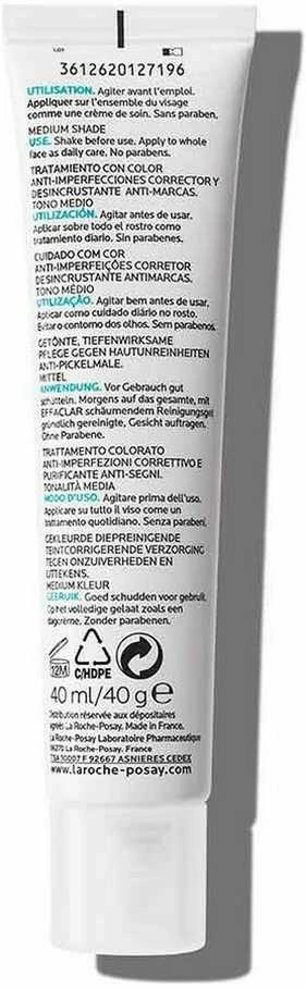 La Roche Posay Effaclar Duo Unifying Medium kremas veidui, 40 ml