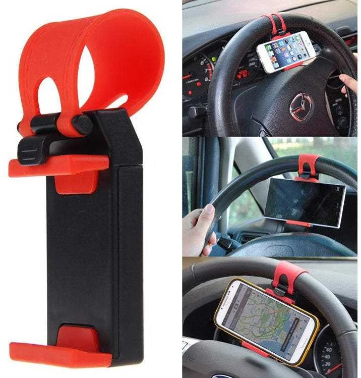 Telefono laikiklis automobilio vairui