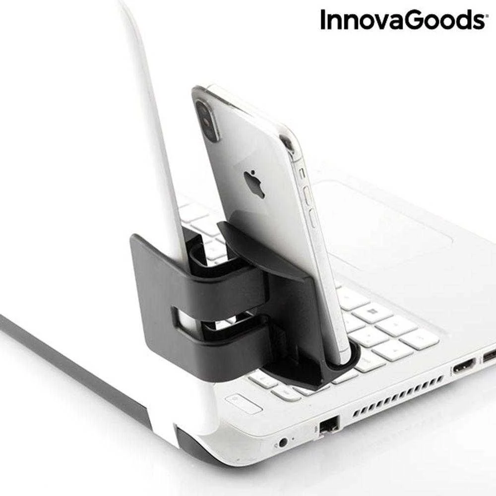 Kelių pozicijų mobiliojo telefono laikiklis su spaustuku Cliplink InnovaGoods