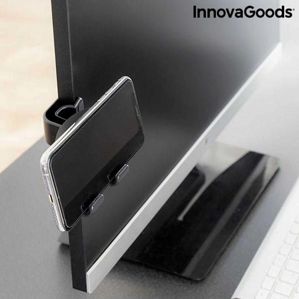 Kelių pozicijų mobiliojo telefono laikiklis su spaustuku Cliplink InnovaGoods