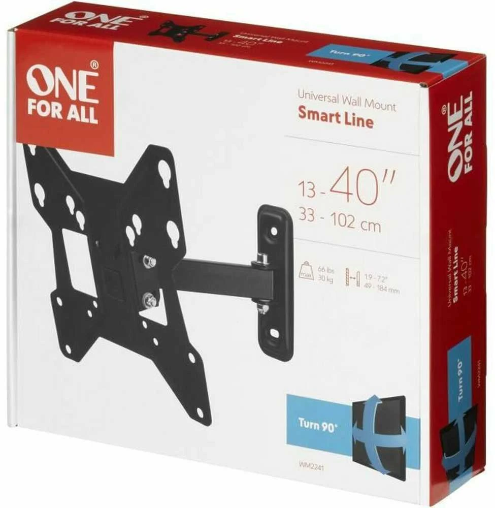 ONE For ALL TV sieninis laikiklis WM2241 13-40 ", Maksimalus svoris (talpa) 30 kg, Juodas