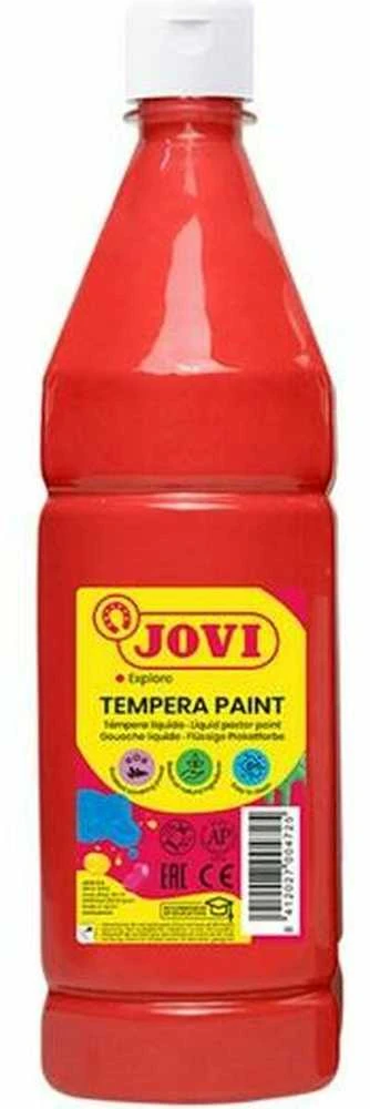 Tempera buteliuke JOVI 1000 ml, raudona sp. (vermillion)