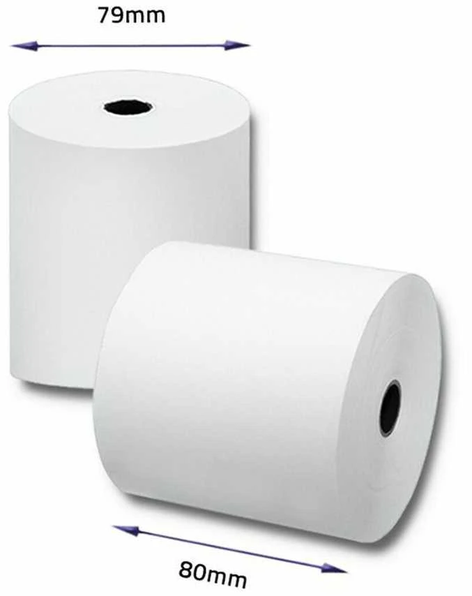 Qoltec 51892 Terminis ritinys 80 x 80 | 55g/m2 | 10 vnt | Be BPA