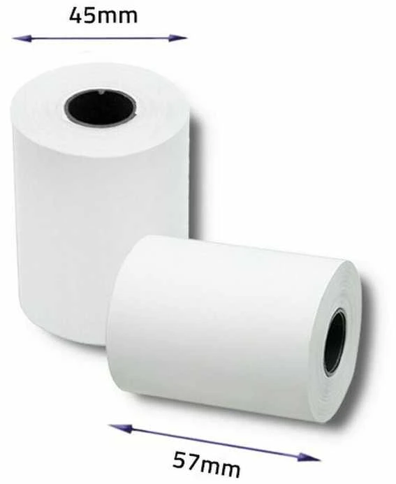 QOLTEC 51896 Apvadai ritinėliai 57 x 20 55g / m2 10 vnt. Būkite BPA