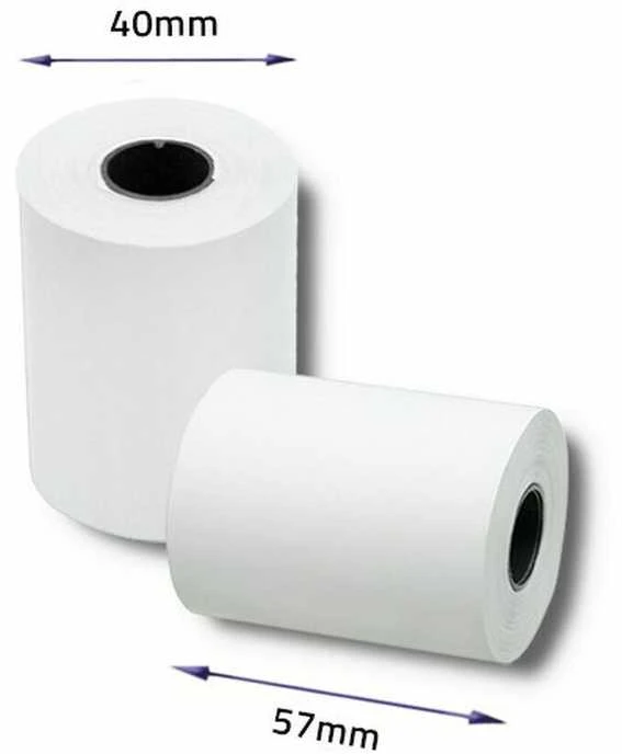 QOLTEC 51899 Terminis rulonas 57 x 16 55g / m2 10 vnt. Būkite BPA