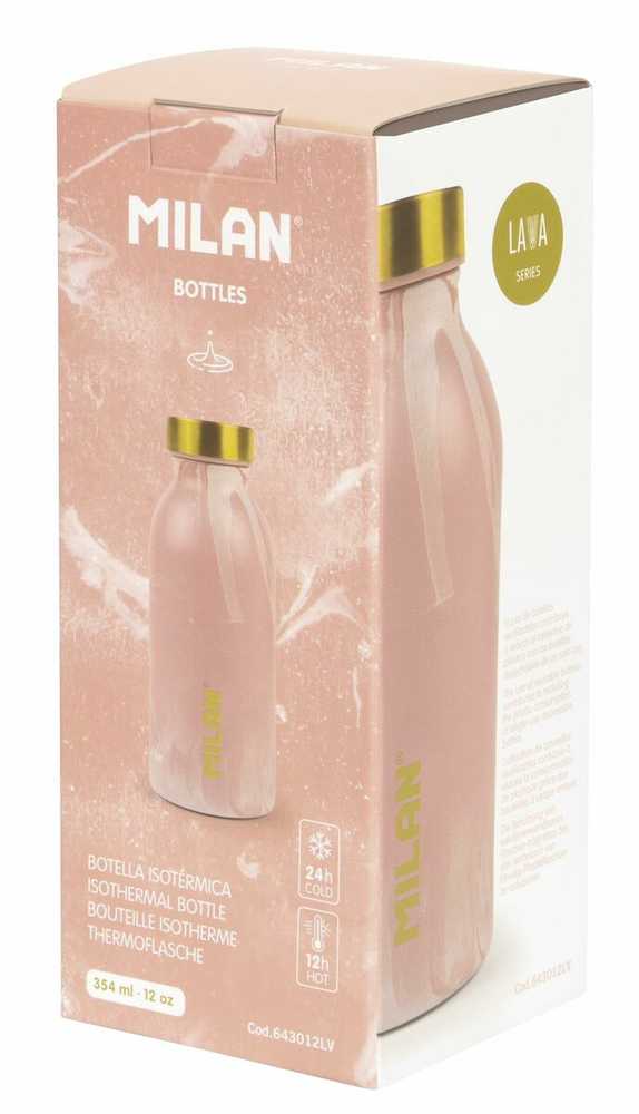 Termosas buteliukas 354 ml rožinis lava Milan