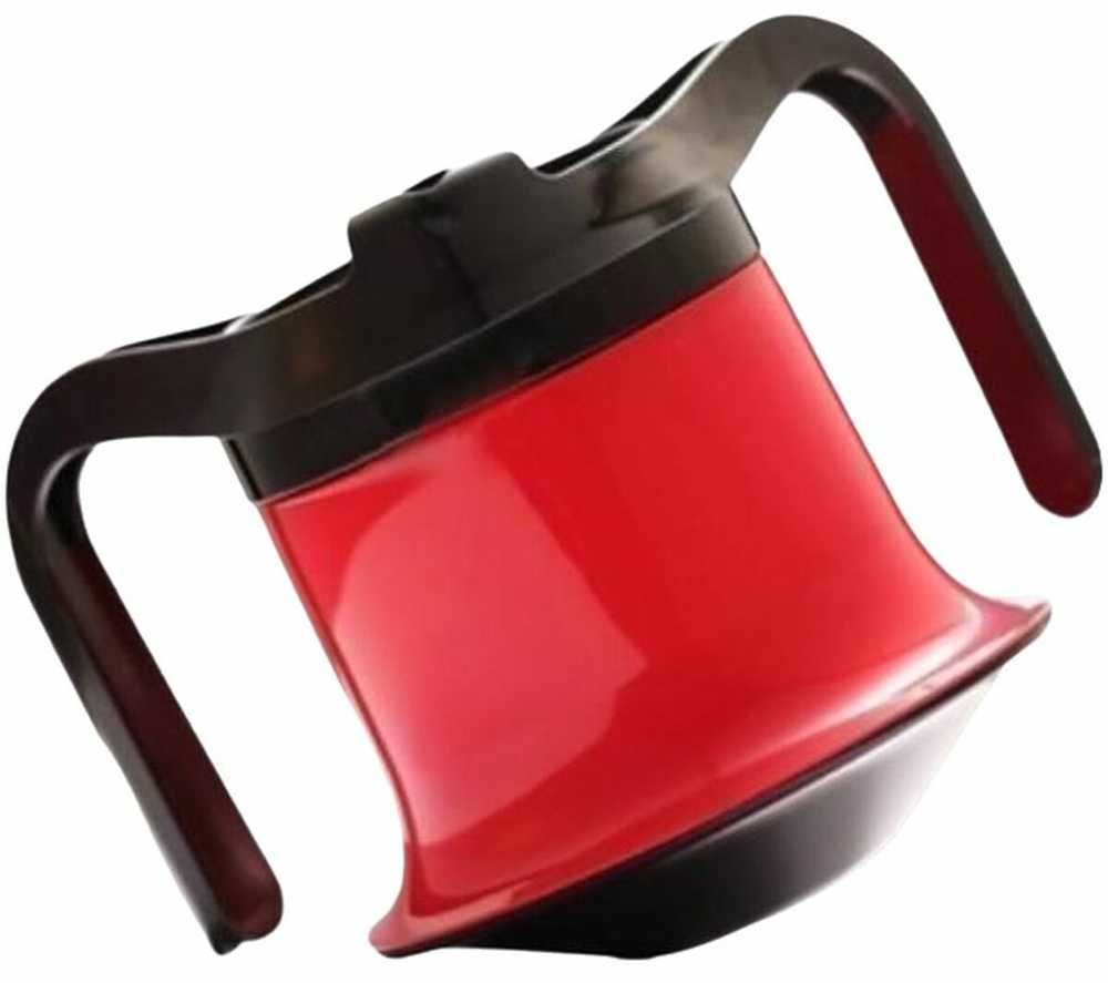 Sundo Puodelis - Ergonominis 250ml su Dangteliu ir Dviem Rankenomis