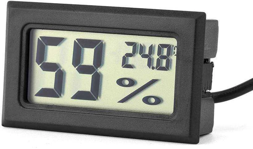 Elektroninis termometras su drėgmės jutikliu