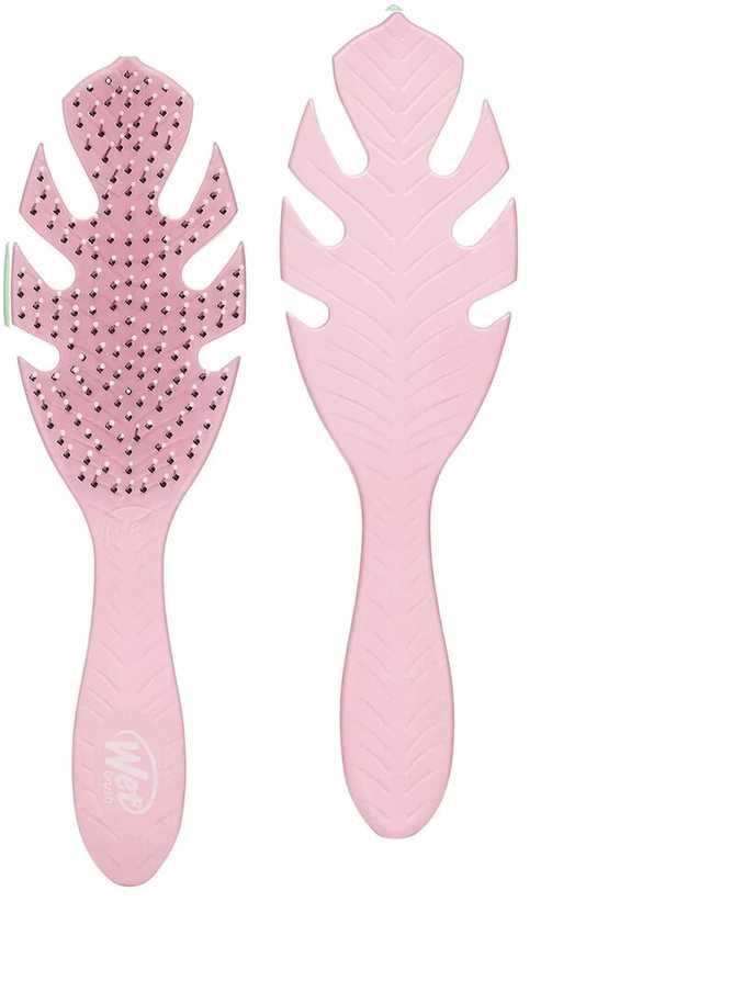 Wet Brush Wet Go Žalias Detangler Rožinė plaukų šepetys