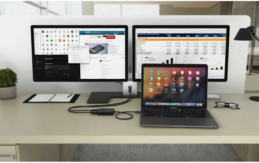 I-tec USB-C Dual 4K/60Hz (vienas 8K/30Hz) DP vaizdo adapteris