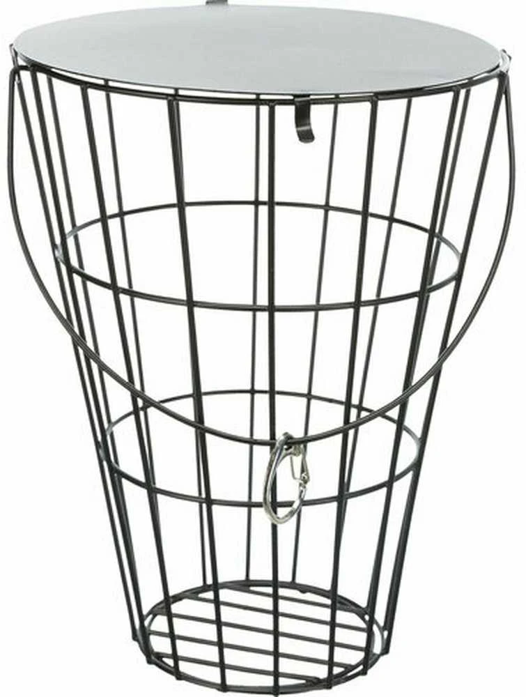 Trixie Pakabinamas šieno laikiklis, metalinis, 21 cm, su dangteliu