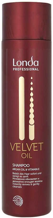 Londa Professional Velvet Oil Argan Oil & Vitamin E plaukų šampūnas atstatančiam plaukams, 250 ml