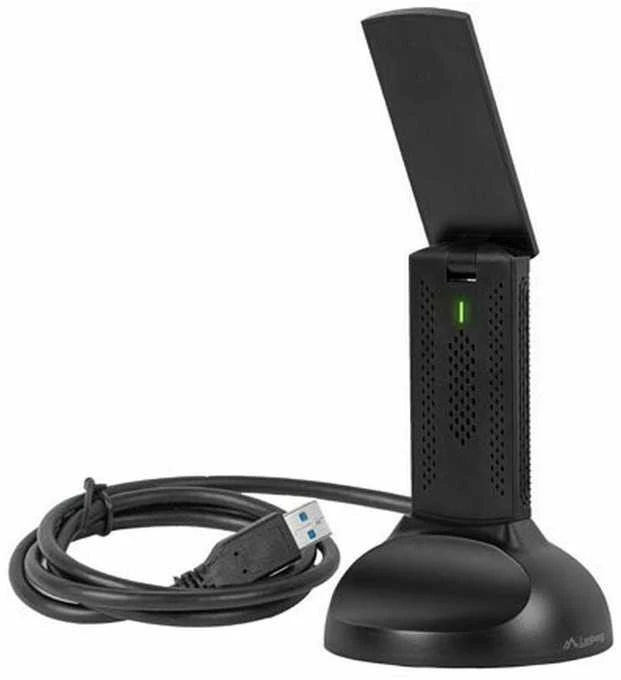 Lanberg belaidė kortelė jungiama ir tinklas WiFi USB 3.0 AX3000 2 vidinės antenos