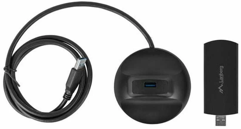 Lanberg belaidė kortelė jungiama ir tinklas WiFi USB 3.0 AX3000 2 vidinės antenos