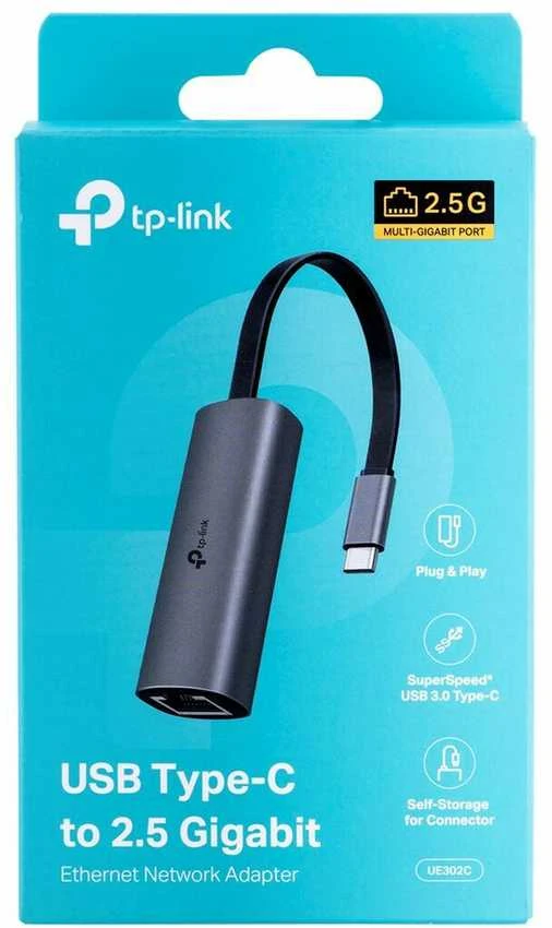 TP-LINK UE302C USB 3.0 Type-C iki 2.5 Gigabit Ethernet tinklo adapteris | TP-LINK