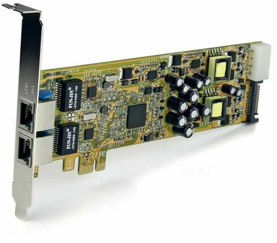 „StarTech.com“ dviejų prievadų PCI Express gigabito tinklo plokštė