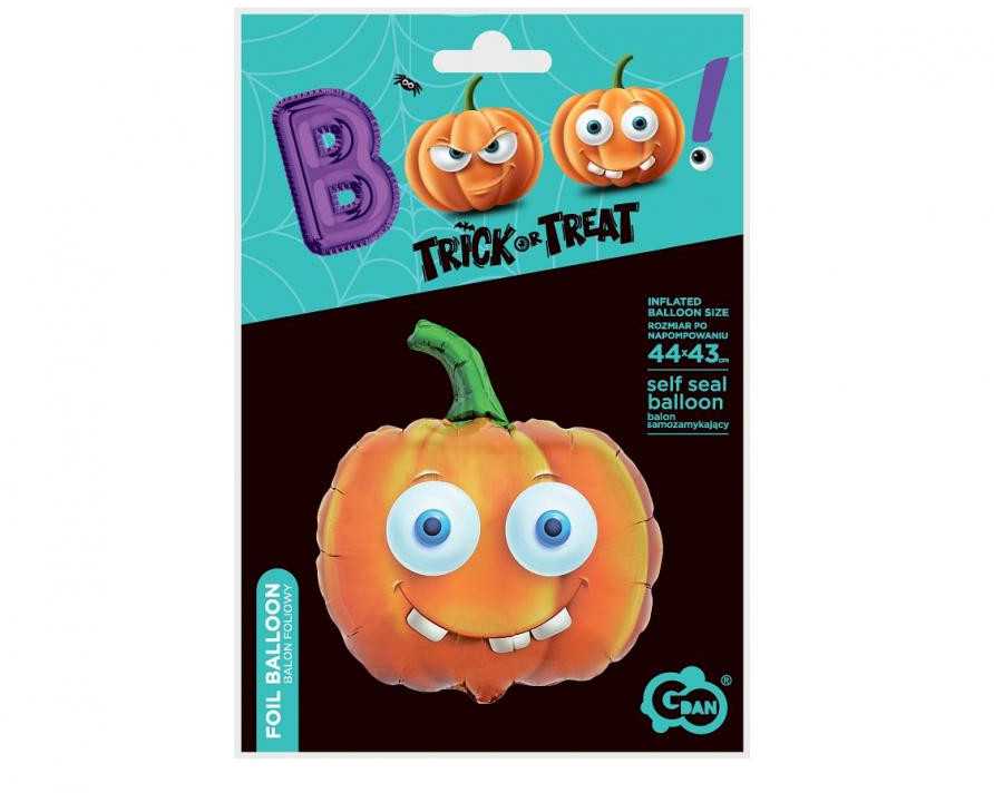 GoDan Balon foliowy BOO! Dynia 44cm