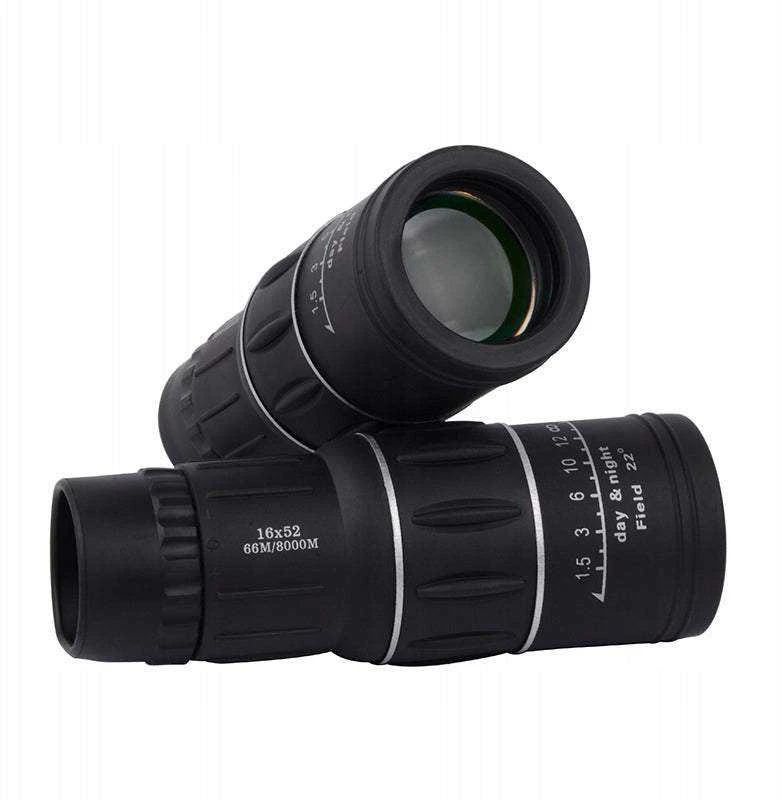 Monoklis 16x52 su dėklu