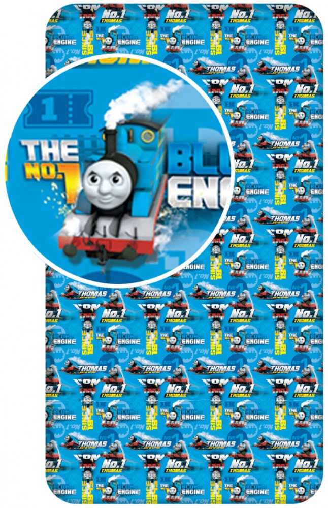 Thomas and Friends 04 Vaikiška paklodė su guma, 90x200+25 cm