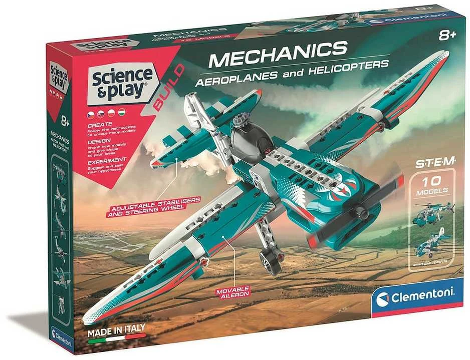 „Clementoni Science&Play Mechanics“: nauji lėktuvai ir sraigtasparniai