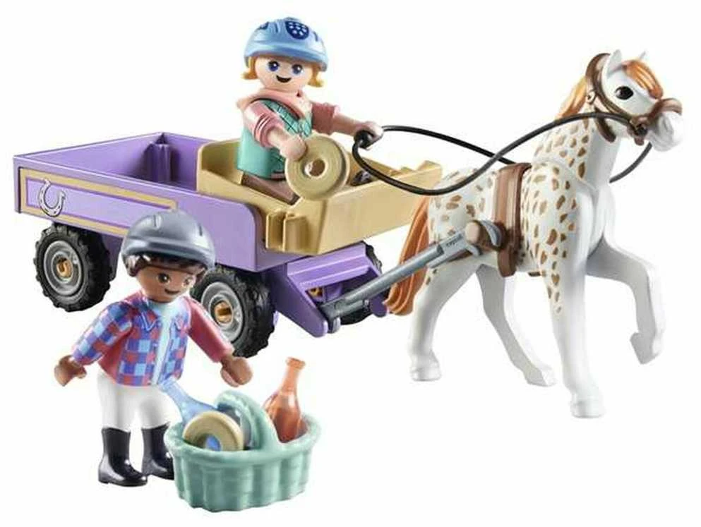 PLAYMOBIL HORSES OF WATERFALL Ponių vežimas 71496