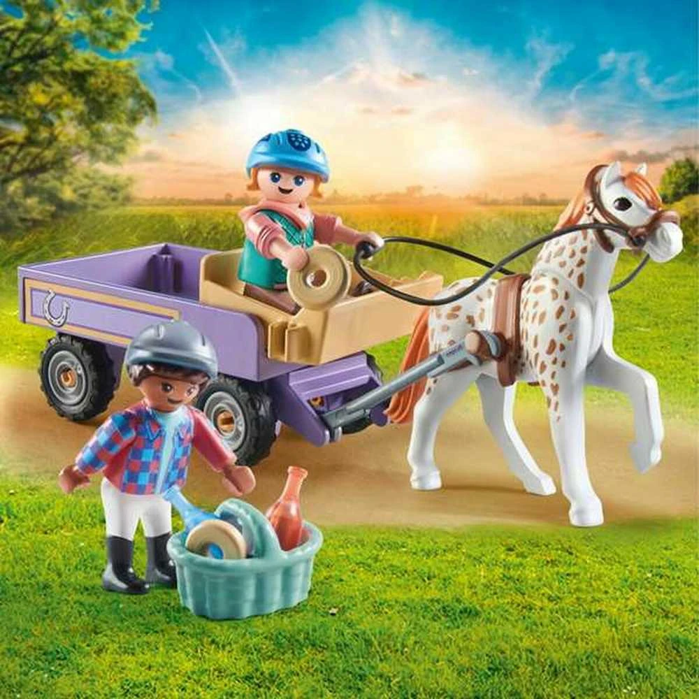 PLAYMOBIL HORSES OF WATERFALL Ponių vežimas 71496