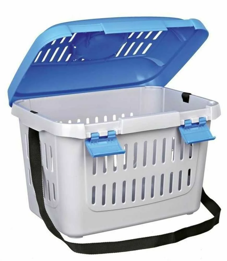 Trixie Midi-Capri transportavimo boksas, šviesiai pilkas / turkio spalvos, 44 × 33 × 32 cm, SPEC