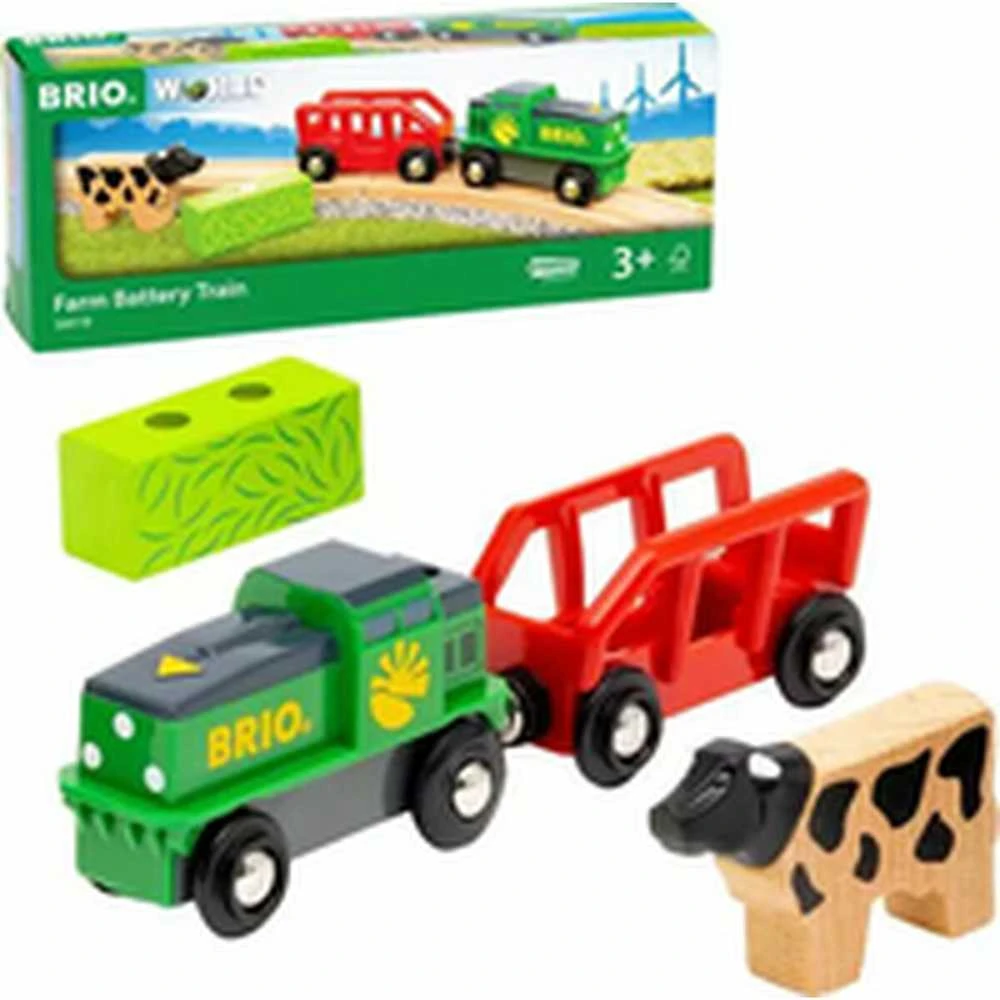 Ravensburger Traukinukas su baterijomis Brio ūkio tema