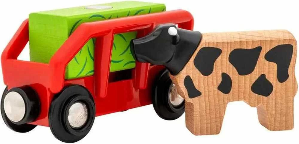 Ravensburger Traukinukas su baterijomis Brio ūkio tema
