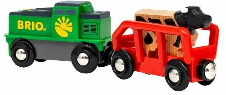 Ravensburger Traukinukas su baterijomis Brio ūkio tema