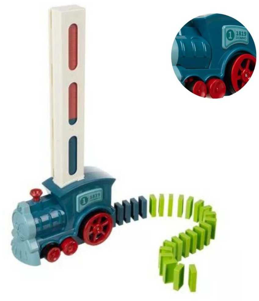 Domino kaladėlių traukinys, 60vnt. Kruzzel