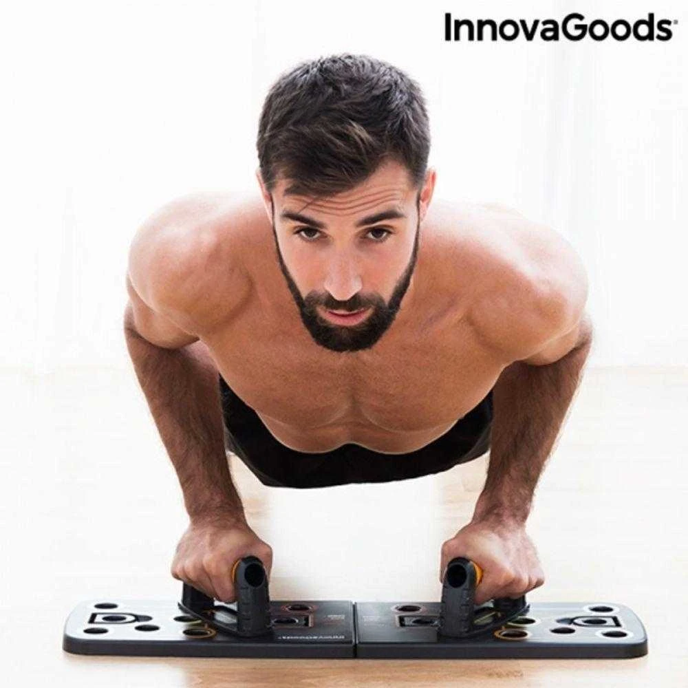 „InnovaGoods“ atsispaudimų lenta su pasipriešinimo juostomis ir „InnovaGoods Pulsher“ pratimų vadovas